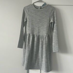 Loft Petite Chevron Button Back Swing Dress